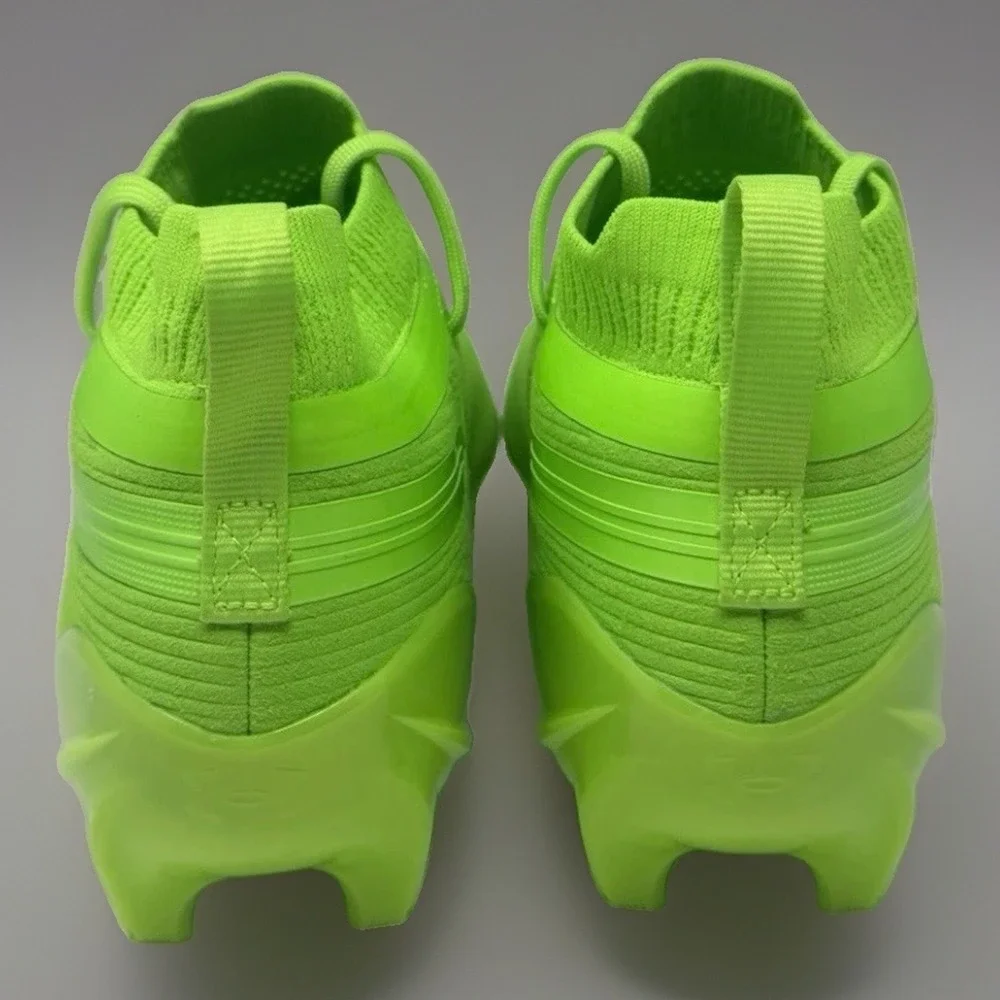 *NEW Men Size 15 Under Armour Spotlight Suede Pro MC Football Cleats Neon Green